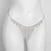 Lanț de corp cu ciucuri complet cu diamante pentru femei Lanț tanga cu strasuri Stil european Accesoriu de corp pentru club de noapte Plajă