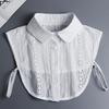 Hollow Lace Chiffon Doll Cotton Fake Collar Blouse Sweater Detachable Shirt Collar False Collar Lapel Women Top Collars Decor