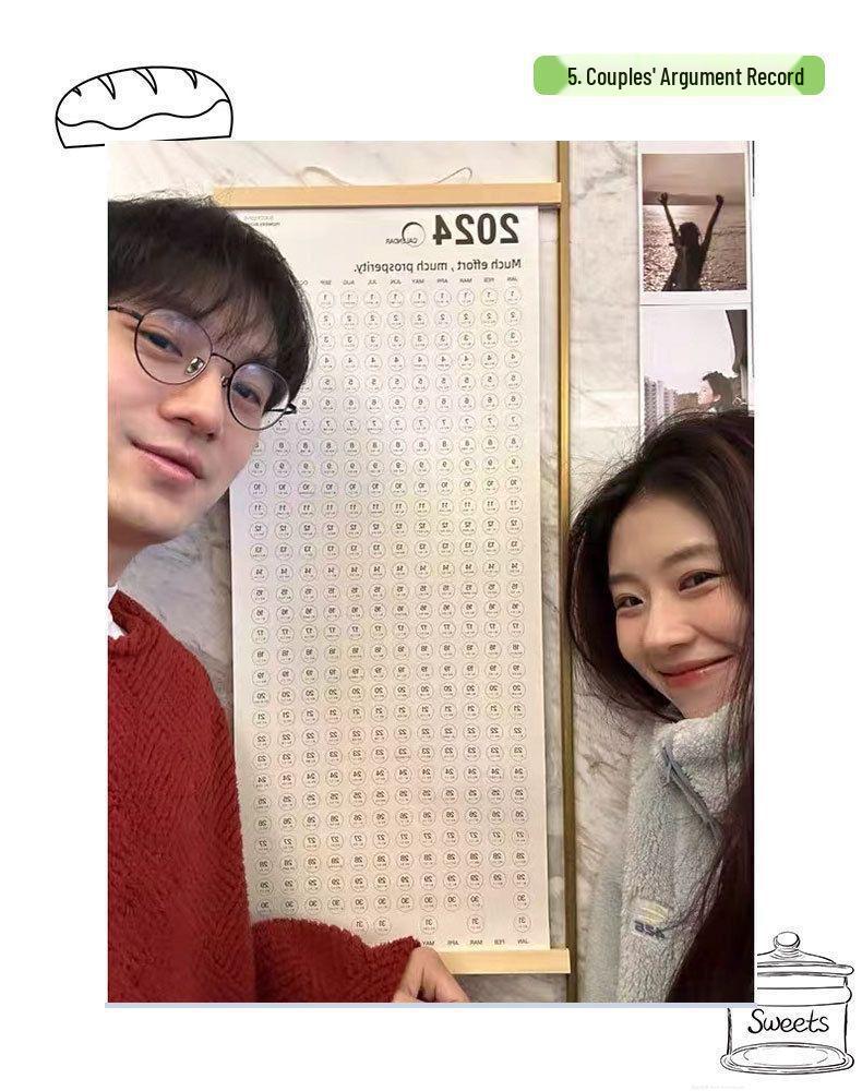 2025 Wooden Wall Calendar: Creative Single Sheet Hanging Planner