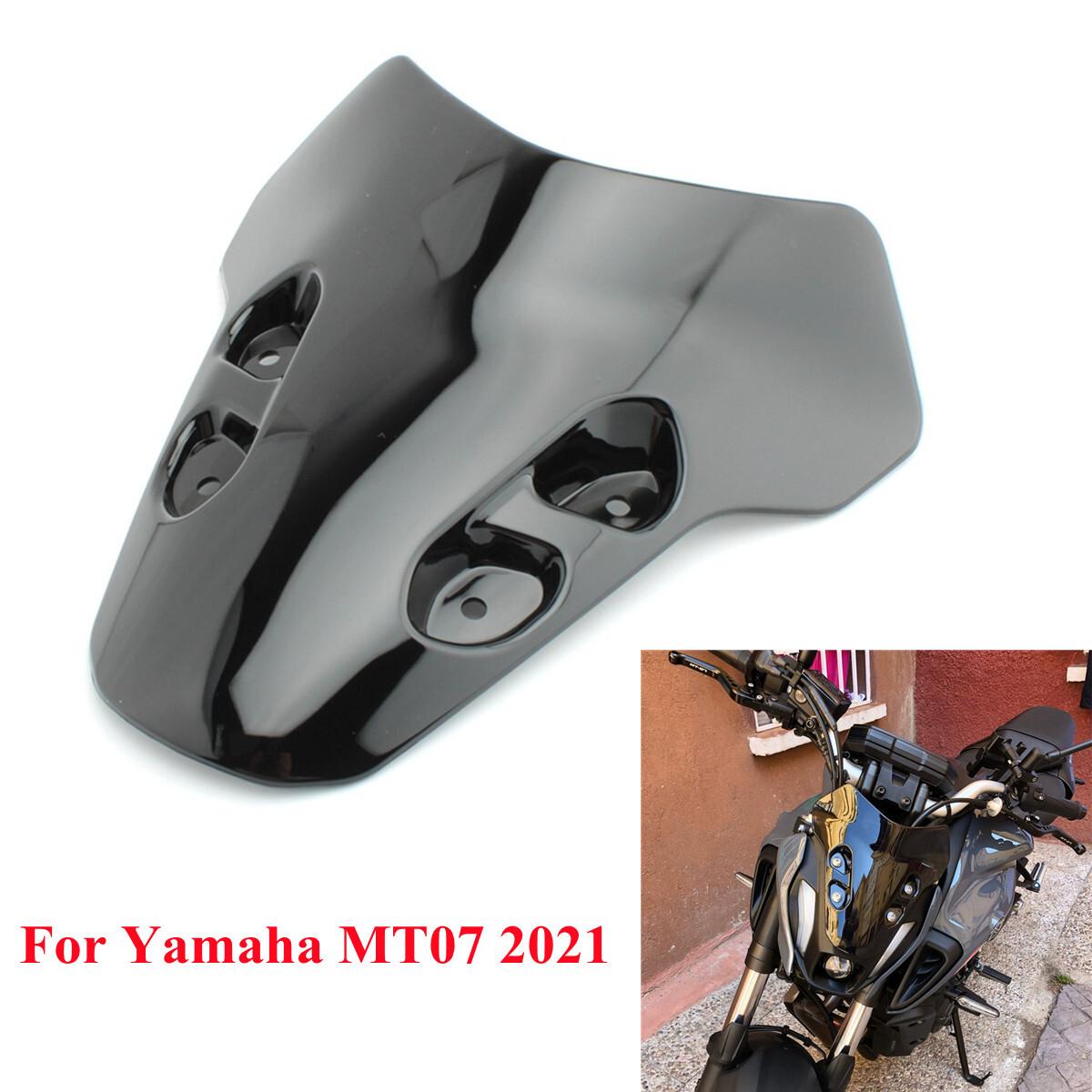 Motorcycles Windshield Windscreen Air Wind Deflector Black For Yamaha MT07
