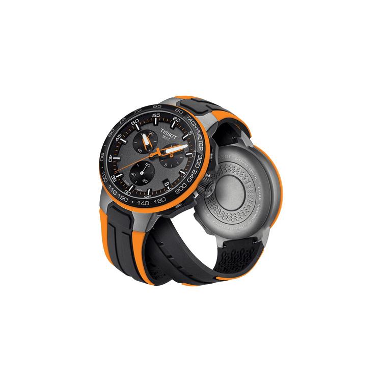 TISSOT Race Collection Quartz Movement Men's Watches Watch 44.5mm Coffee Watch Dial Stainless Steel Case T111.417.37.441.04