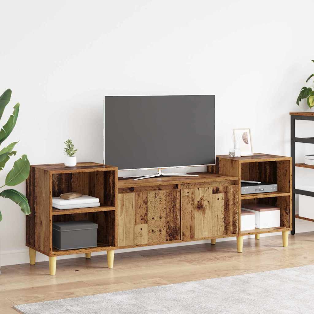 TV Cabinet Reclaimed Wood Look 160 x 35 x 55 cm Engineered Wood