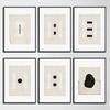 Abstract Zen Poster Black White Art Prints Canvas Painting Square Round Minimalist Japandi Wall Art Picture for Room Home Decor