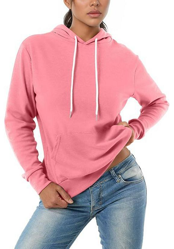 2025 Essential Women's Lightweight Long Sleeve Pullover Hoodie