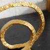 Resin Handicrafts Golden Circle Hollowed-out Circular Ornaments Crossed Circle Decorative Figurines Home Decoration Accessories
