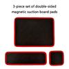 Double Sided Magnetic PU Leather Mat Tool Pad Flexible Tool Holder for Effortless Note Management and Desk Tidiness