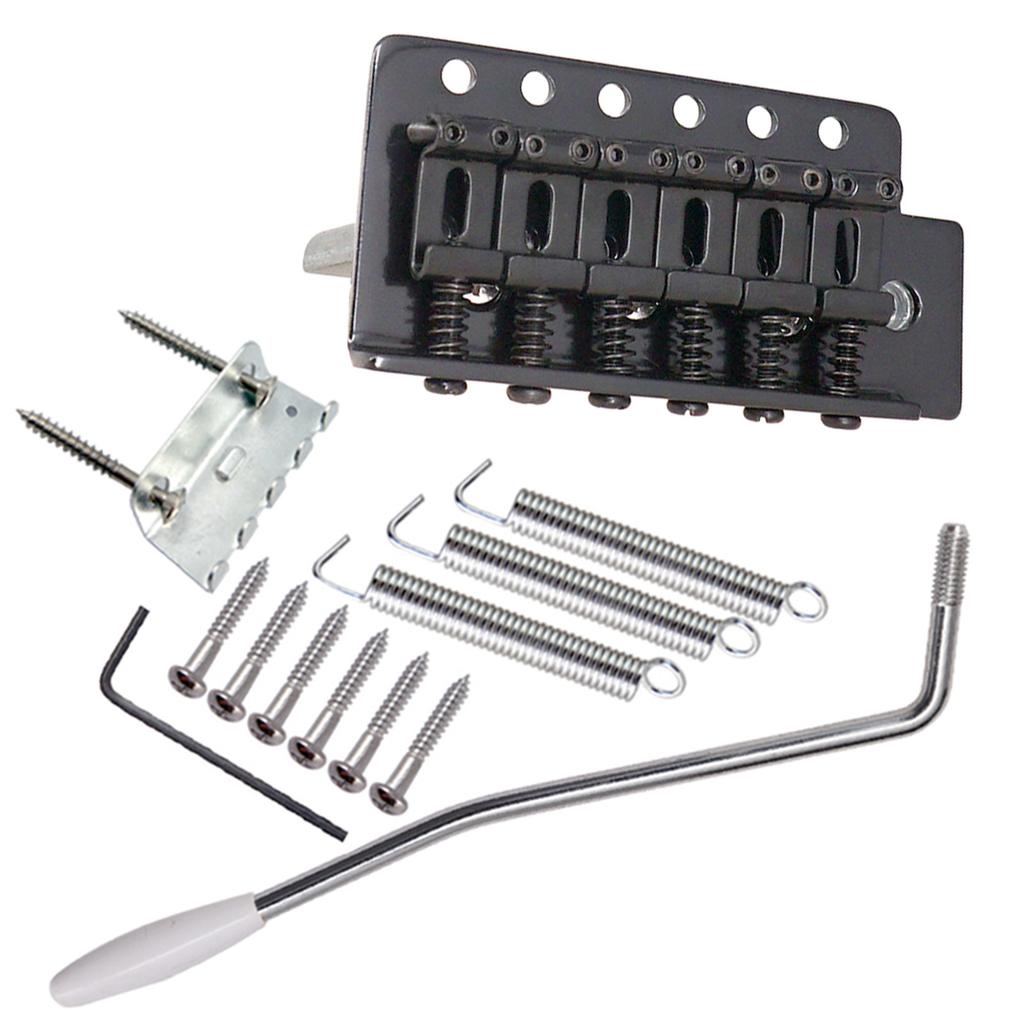 6 String Guitar Bridge with whammy Bar for 6 String Guitar Tailpiece Replacement Electric Guitar Tremolo Bridge System
