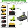 DM18RL Converter Battery Adapter for Dewalt 20V for Milwaukee 18V M18 Llithium Battery Convert to for Ryobi Power Tools