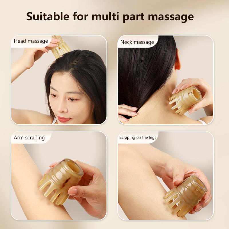Horn Comb Professional Hairdressing Salon Scalp Massage Anti-Hair Loss Wide Tooth Combs For Extensions