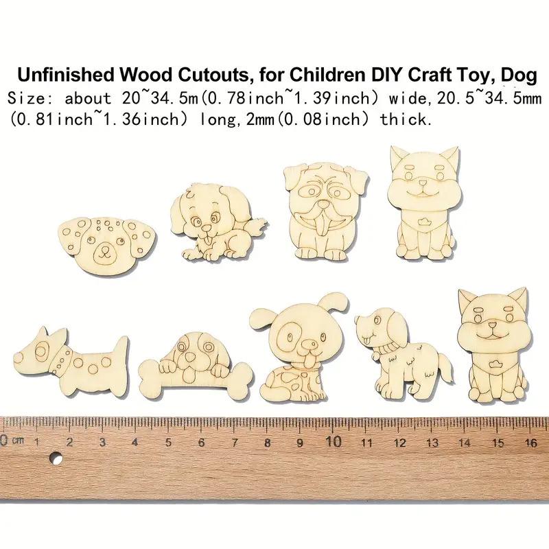 Wooden Painted Animal Slices: Educational Creative Craft for Kids