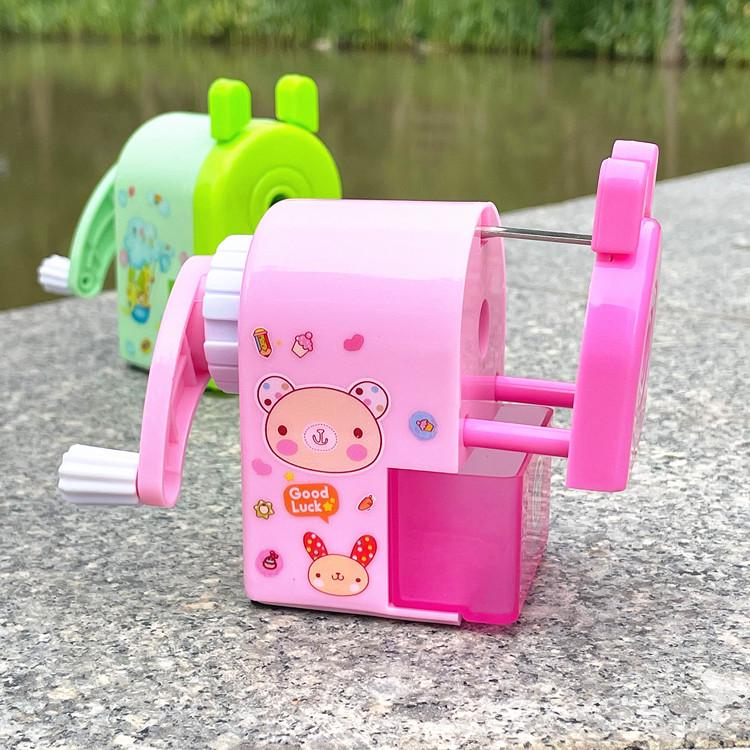 Creative Cartoon Animal Children’s Hand-Crank Single Hole Pencil Sharpener