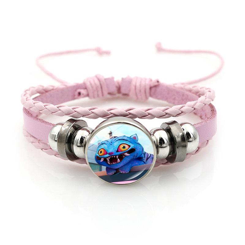 KPop Demon Hunter Bracelet Cartoon Anime Cosplay Bracelet Woven Rope Chain Pendant Fashion Accessories Girl Peripheral for Fans