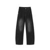 American Washed Light Blue Wide-leg Jeans Boys Trendy Brand New Straight Loose Drape Deconstruction Floor Pants