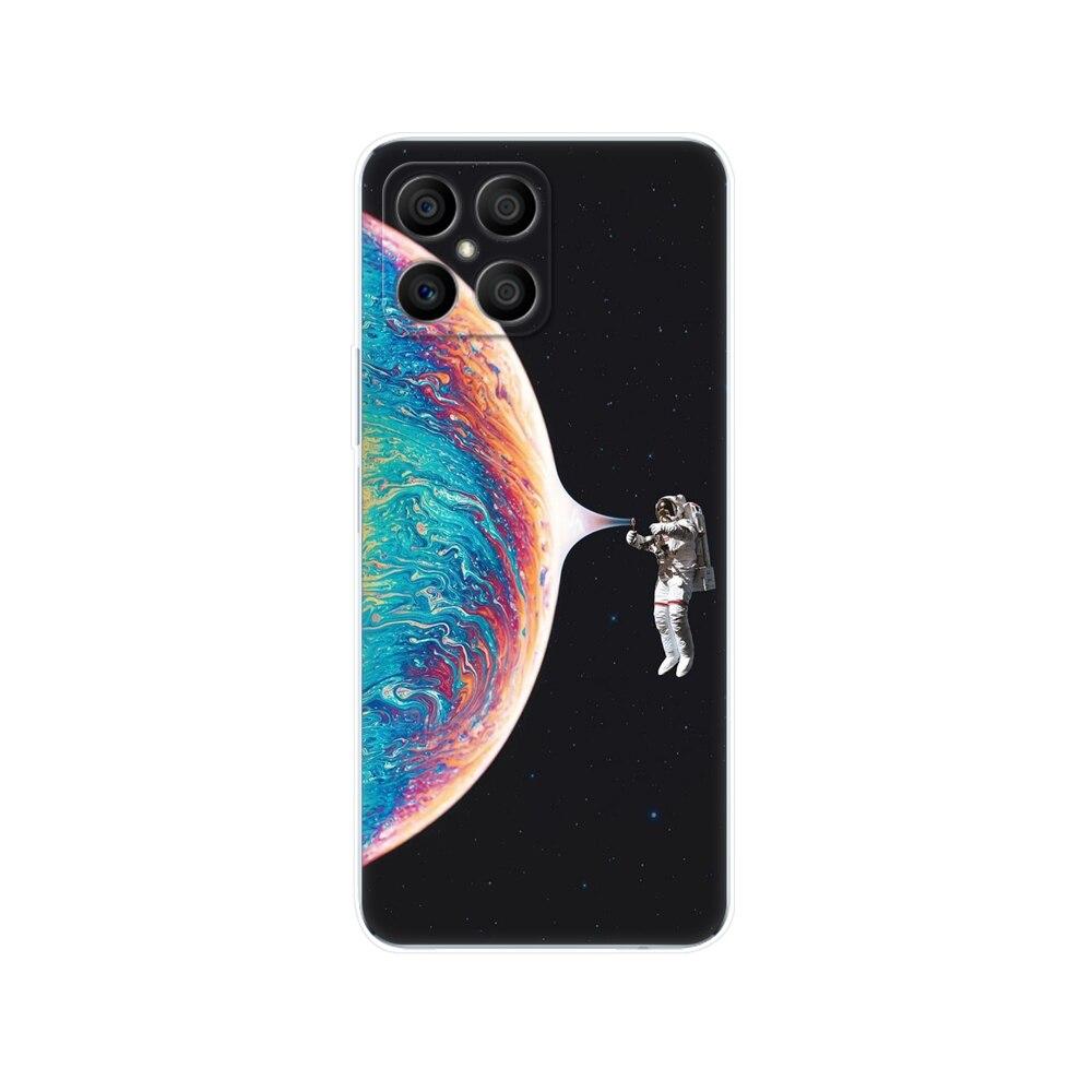 Husa pentru Honor X8 Husa din spate pentru HonorX8 Husa Honor X 8 Husa transparenta pentru telefon Geanta de protectie Tpu Husa din silicon moale Bara de protectie