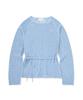 COVERNAT WOMAN Crochet Round Neck Knit Sky Blue