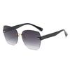New Fashion Rimless Sunglasses Women Brand Designer Gradient Sun Glasses Luxury Trimming Frameless Eyeglasses Ladies