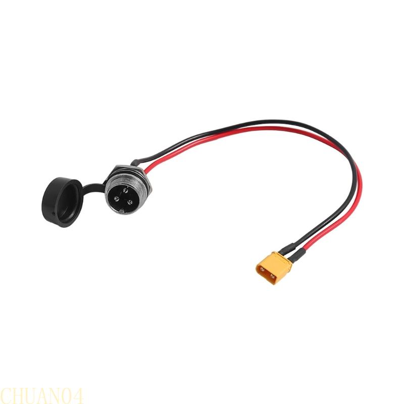 A1A2 Electric Scooter Power Input Port Replacement 3Pin Charging Plug Power Port