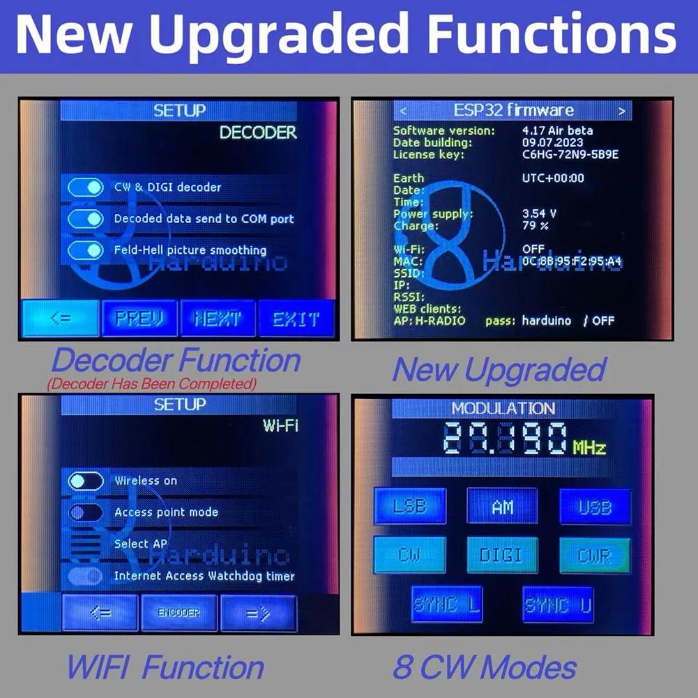 SI4732 ATS-25 Max-Decoder Ricevitore Radio Versione 4.16 Ricevitore Tutte le Bande Pienamente Aggiunge Aggiunge Funzione di Decodifica CW RTty Funzione WiFi