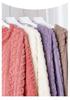 Women's Jacquard Coral Fleece Bathrobe - Thick, Long Sleeve, Plus Size Pajamas for Autumn/Winter.