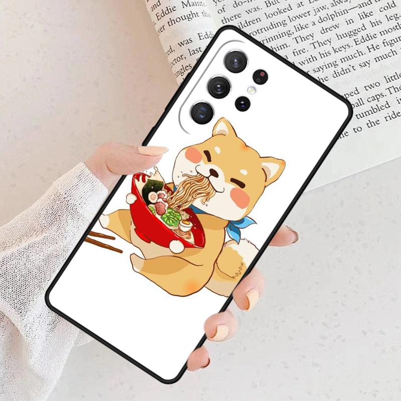 Funny Shiba Inu Phone Case For Samsung Galaxy S25 S23 S30 S8 S21 S20 FE S24 S22 Note 10 20 Plus Lite Ultra