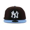Trendy Color Brim New York Yankees MLB 50TH COLOR BRIM NEW ERA NEW YORK YANKEES Hat 5950 Side Patch Sz7-78 [Used]