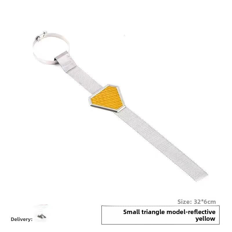 

Автомобильный статический разрядник Автомобильный статический разрядник с маленькой треугольной светоотражающей металлической полоской Автомобильная антистатическая заземляющая полоса жёлтый