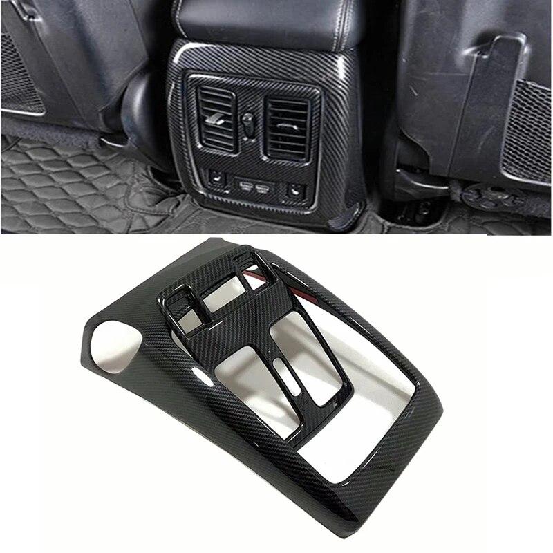 

Аксессуары для Jeep Grand Cherokee 2014-2017 2018, подлокотник, задний кондиционер, вентиляционное отверстие переменного тока, формовочная крышка, комплект накладок, 2 шт. серебряный