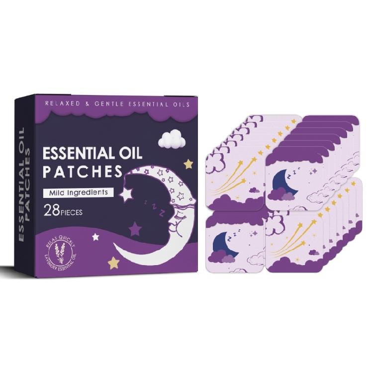 28 Pieces Comfortable Sleep Patches With Essential Oils Muscle Relaxation Patches For Quick Sleep And Stress Relief