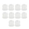 200PCS 5mm LED Holders Flat Buckle Light Emitting Diode Clips Plastic Mounting Holder White