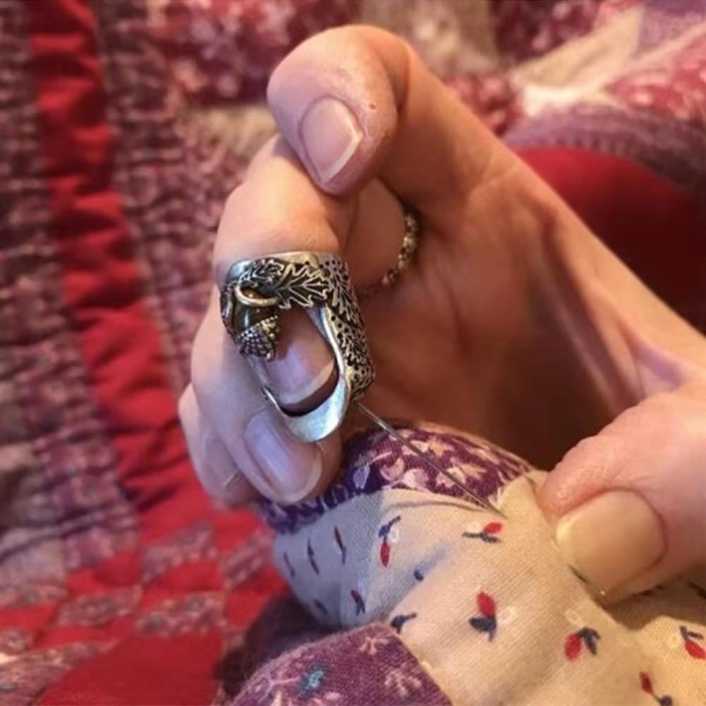 Durable Retro Sewing Thimble DIY Craft Embroidery Finger Protector  Household