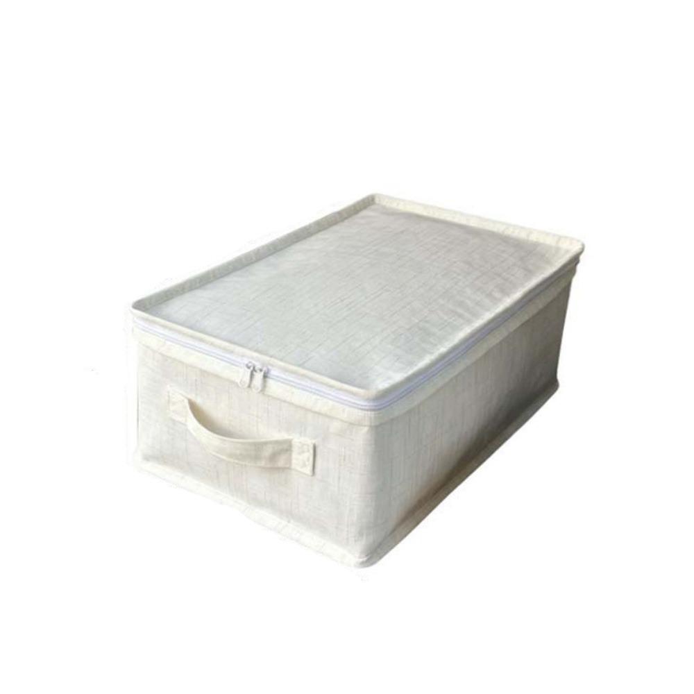 Large Capacity Visible Clothes Storage Box Folding Waterproof Fabric Storage Basket with Handle Dust-proof Clothes Moving Box