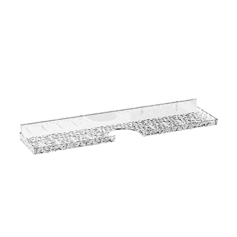 Easy Install Bathroom Rack No Drilling Faucet Storage Stand Convenient Floating Shelf Clear Toilet Stand Storage Shelf 1