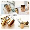 Runder Stifthalter Edelstahl Metall Schreibtischornament Nordische Schreibwaren Stifteinsatz Goldene Vase Make-up Pinsel Aufbewahrungsbox