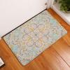 Retro Flower Style Soft Flannel Doormat Kitchen Mat Anti Slip Water Absorb Carpet 40*60cm (1)