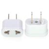 Lingzaling Domestic Conversion European Type To Japan Allows Use of Foreign Electrical Products In Set of 2 Plug, (SE/C) (A) Type, Japan, (White)