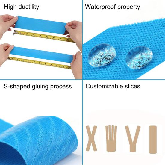 1 Rolle Face Lifting Tape Wasserdicht Atmungsaktiv Glättet Linien Anti-Falten Hautstraffendes Pflaster Elastisches Lifting Tape für schlaffe Haut