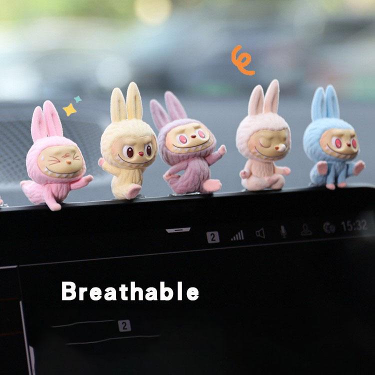 1pc Car Display Screen Decoration, Center Console, Car Cartoon Decoration, Yoga Cloth, Car Interior Supplies