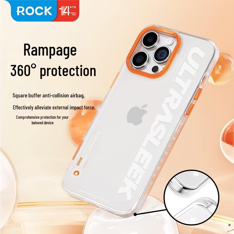 ROCK Magnetic Frosted Skin-Feel Anti-Drop Case for iPhone 15 Pro