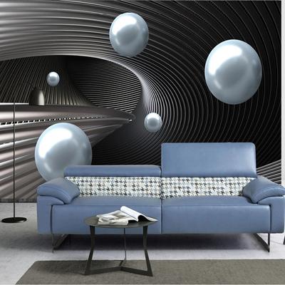 3D-Wandbild, abstrakte Raum-Metallkugel, modernes Wohnzimmer, Schlafzimmer, Sofa, TV-Hintergrund, Heimdekoration, 3D-Wandbild