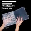 Transparent Organizer Nail Art Container Beads  Organizer Nail Art Storage Box Multifunctional Small Grid Storage Box