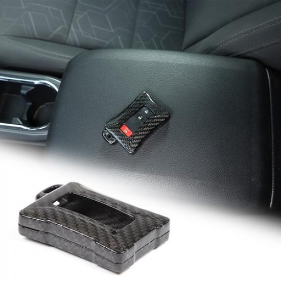 Real Carbon fiber Car Remote Key Case Fob Cover For Toyota Tacoma 2016-