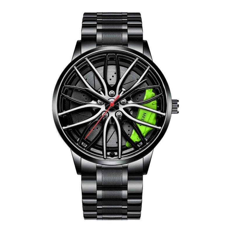 Official automatic movement watch men's vacuum plating wheel style non-mechanical watch new one