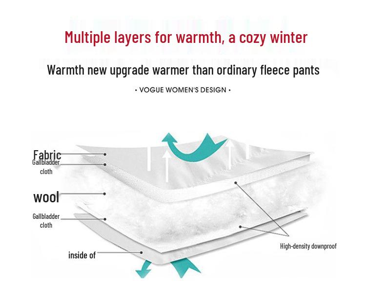 2024 Autumn/Winter Women's High-Waisted Slimming Flared Cashmere Trousers - Elastic, Fleece-Lined, Thickened, Slim-Fit.