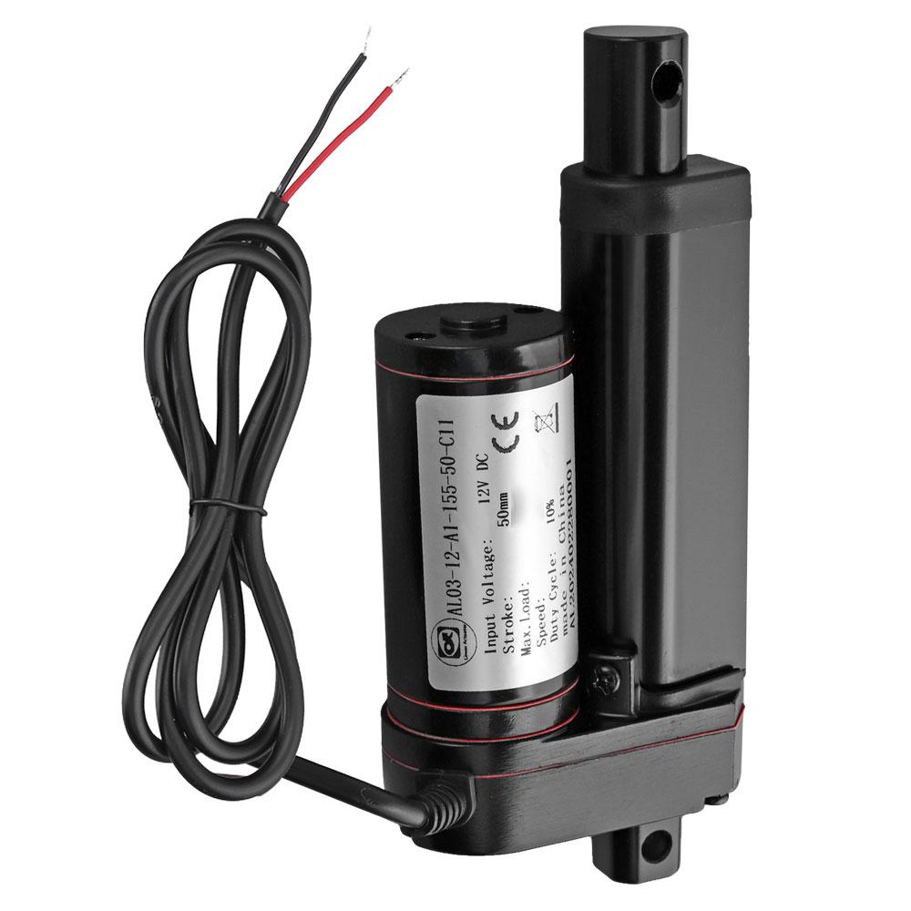 3000N DC12V Linear Actuator 5mm/s Speed 100mm 150mm 200mm 250mm Stroke Reciprocating Linear Actuator Motor For Solar Tracker