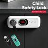 Child Safety Cabinet Lock No Drill Damage-Free Install One Click Lock Baby Proofing Lock for Home Kitchen Drawers