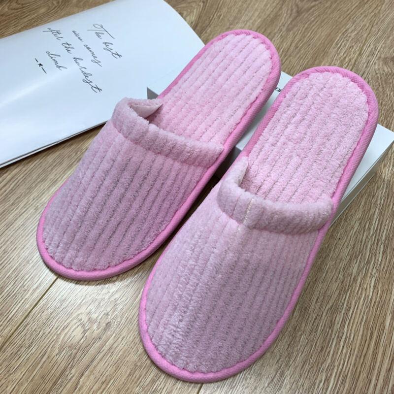 Yipan Disposable Coral Fleece Slippers