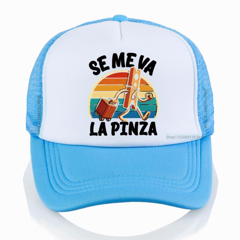 Se Me Va La Pinza Unisex hat Lustige Spanische Witze Y2k Vintage Baseballkappe Unisex Damen Lässig Surfen Strand Netz atmungsaktive Kappen