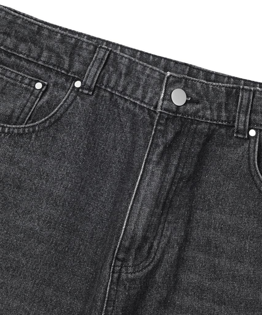 GRAYBLVD Wesley Washed Denim Pants (Black)