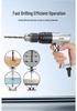 Gaobao 13mm Pneumatic Drill, Gun-Type Air Drill with Speed Control, 10mm Mixer & Hole Opener Tool.