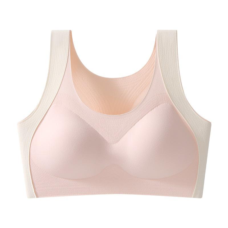 Teen Girls Developmental Wireless Thin Vest Style Bra For Middle High School Students